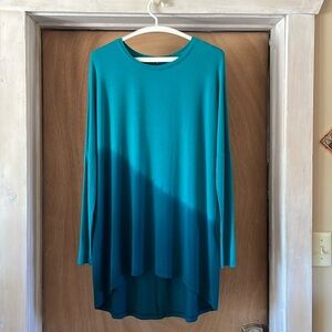 LAFAYETTE 148 NY Ombré High-Low Dress Teal | Size S | Women’s Designer